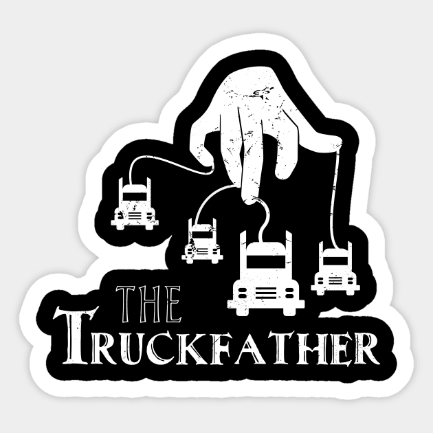 Truck Godfather Forwarder Truck Company Sticker by Foxxy Merch